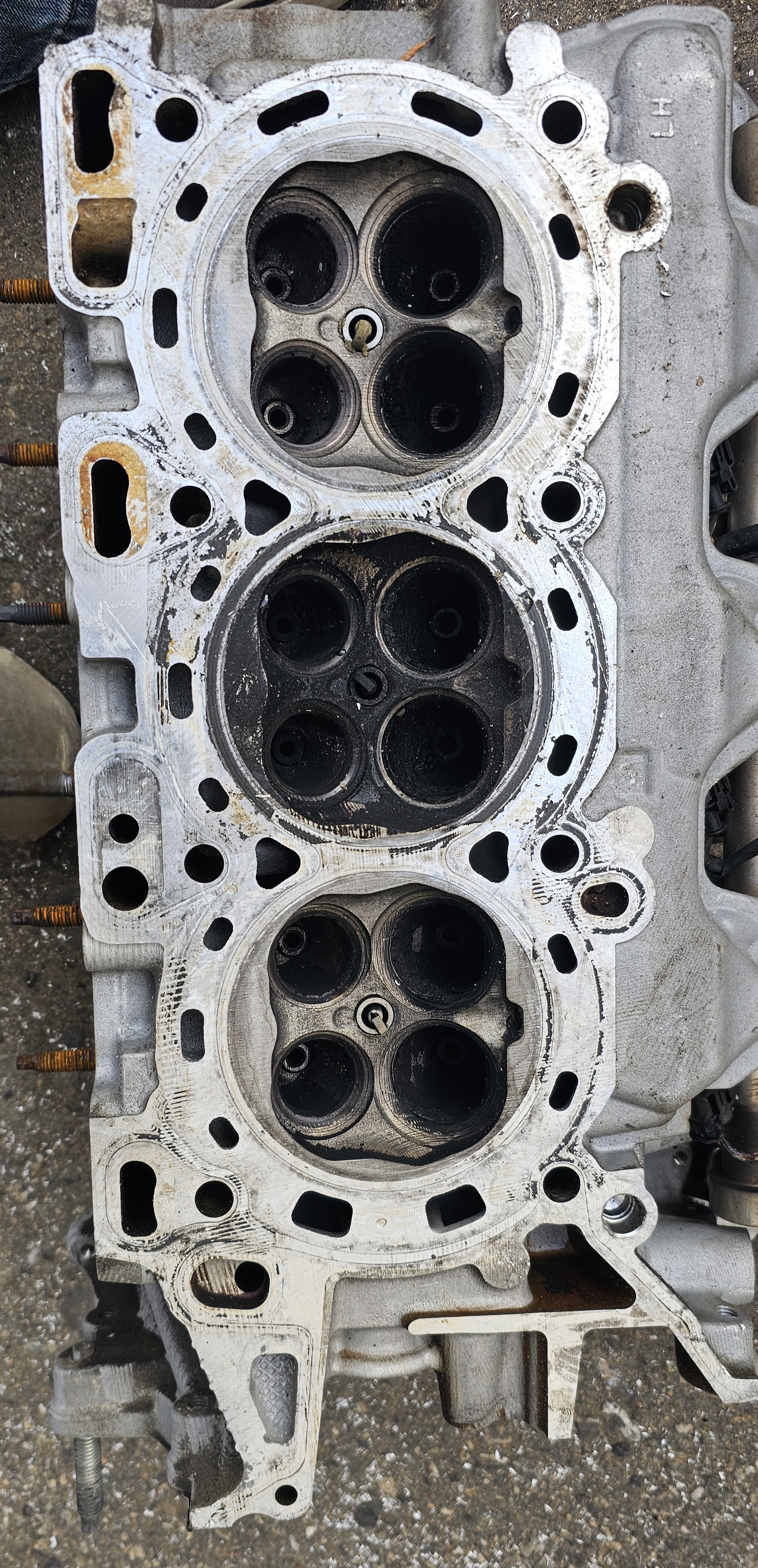 Industrial paint removal test on a forklift